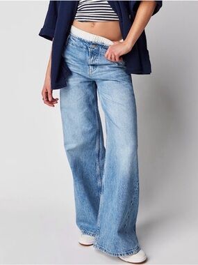 We The Free Harlow Mid Rise Wide Leg Jeans 27